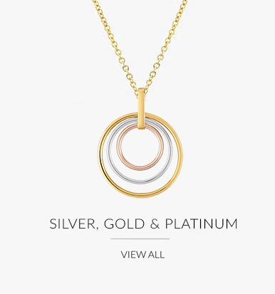 Silver, Gold, Platinum necklaces